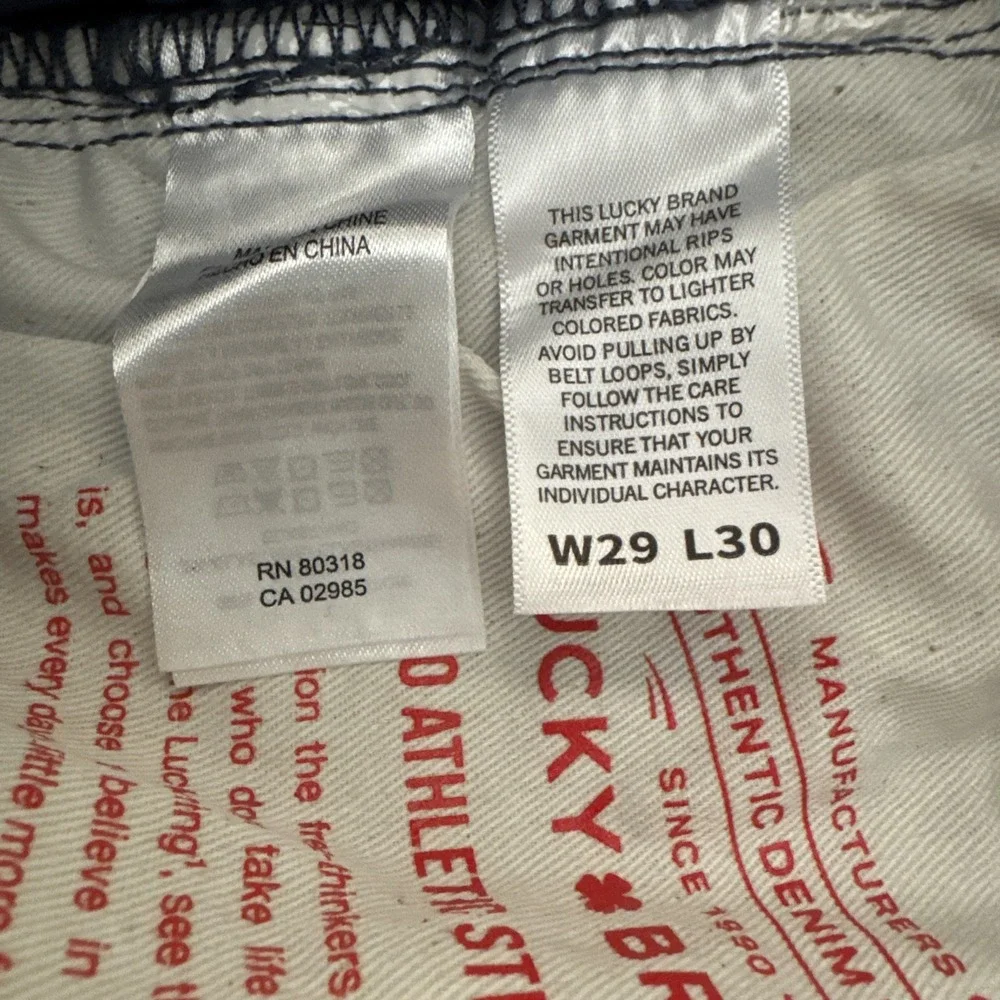 Lucky Brand 410 Athletic Straight Blue Colored Denim Pants‎ Mens NWT 29x30
